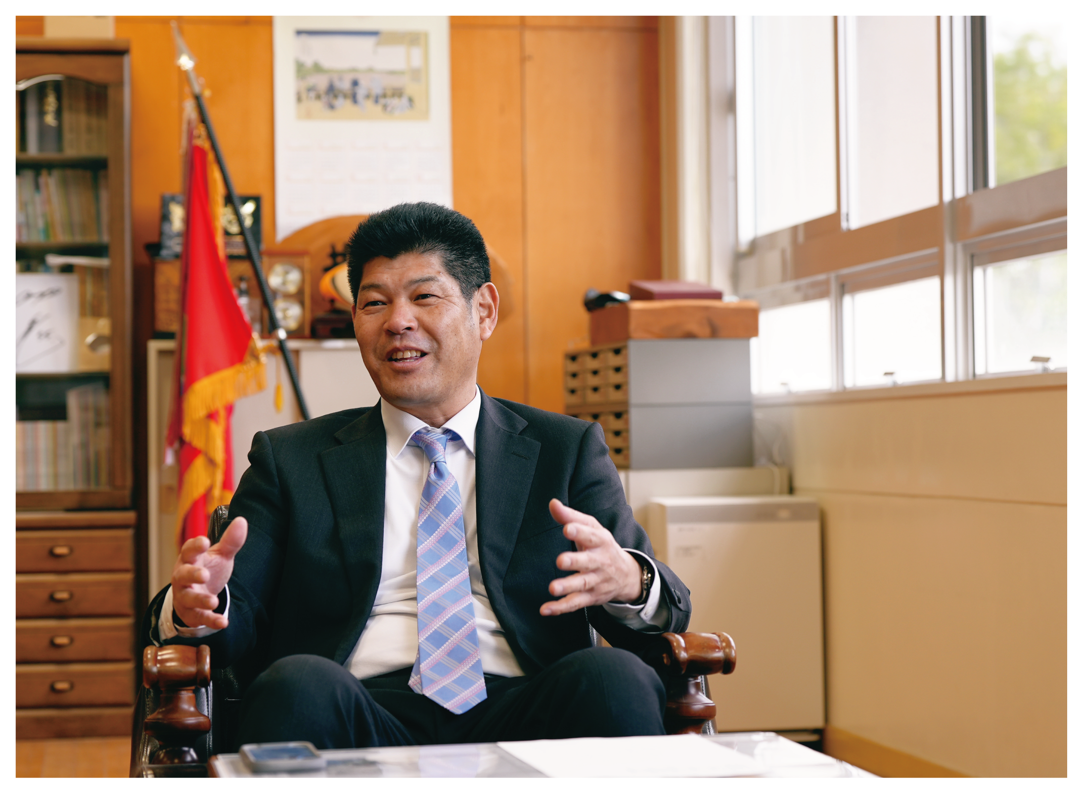 鹿児島県立薩摩中央高等学校の中須康文校長